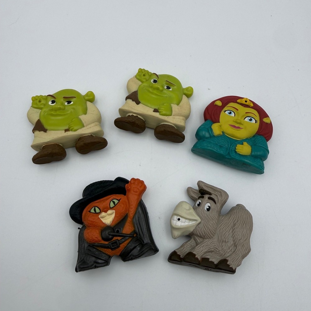 DreamWorks Shrek  Set 5pc Shrek Fiona Donkey Puss in Boots General Mills